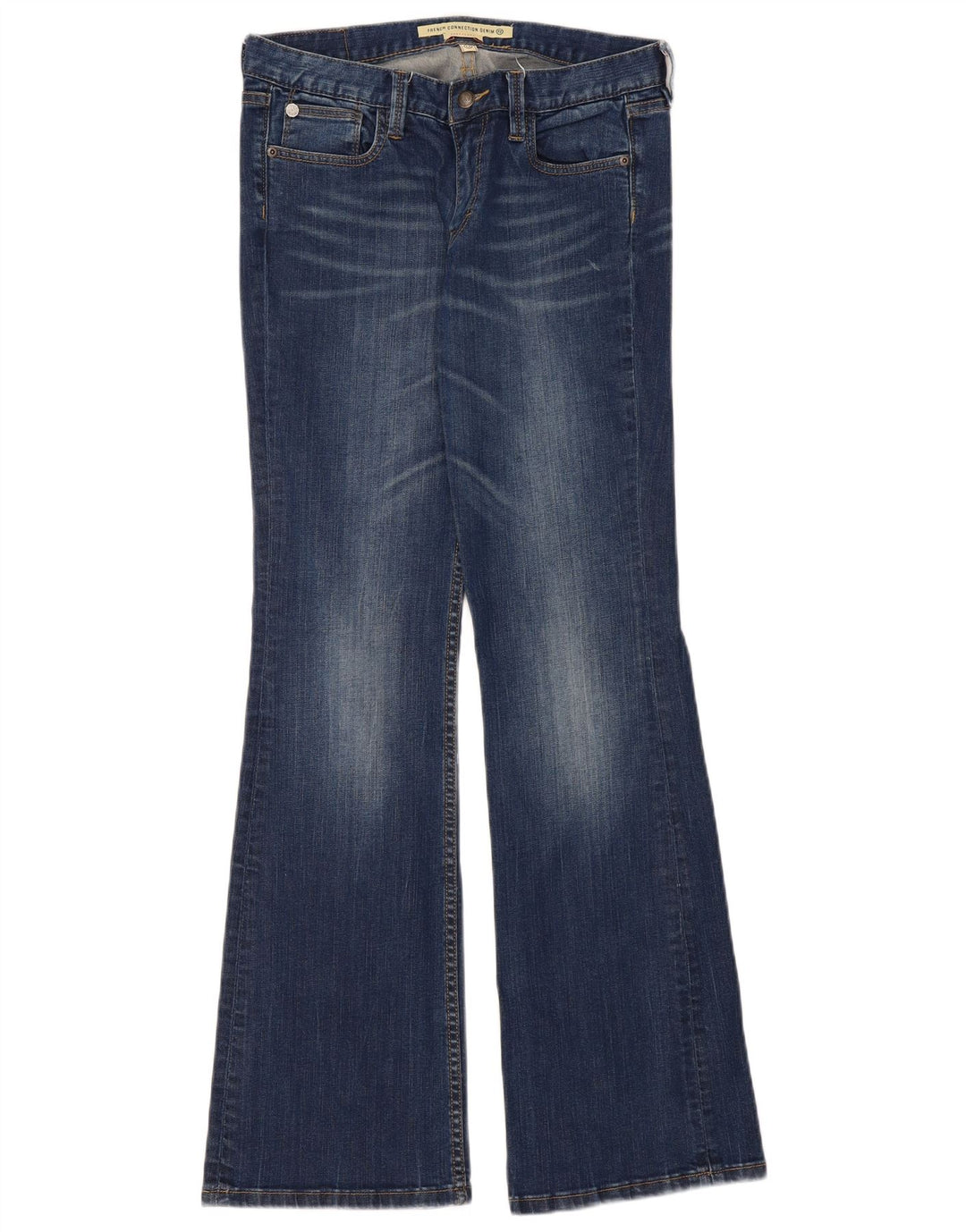 Calça Jeans Feminina French Connection Bootcut Flared UK 12 Médio W32 L34 Azul