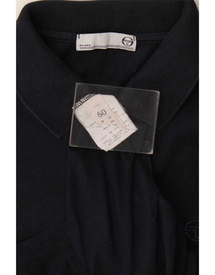 Sergio Tacchini Herre poloshirt IT 50 Medium Navyblå Bomuld
