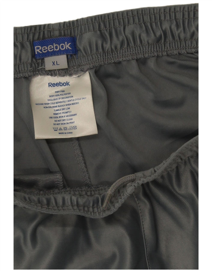 Reebok Herren Sportshorts XL Grau Colourblock Polyester
