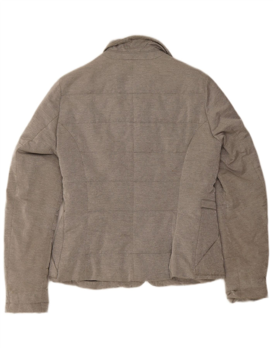 PEUTEREY Damen Wattierte Jacke IT 44 Mittelgraue Baumwolle
