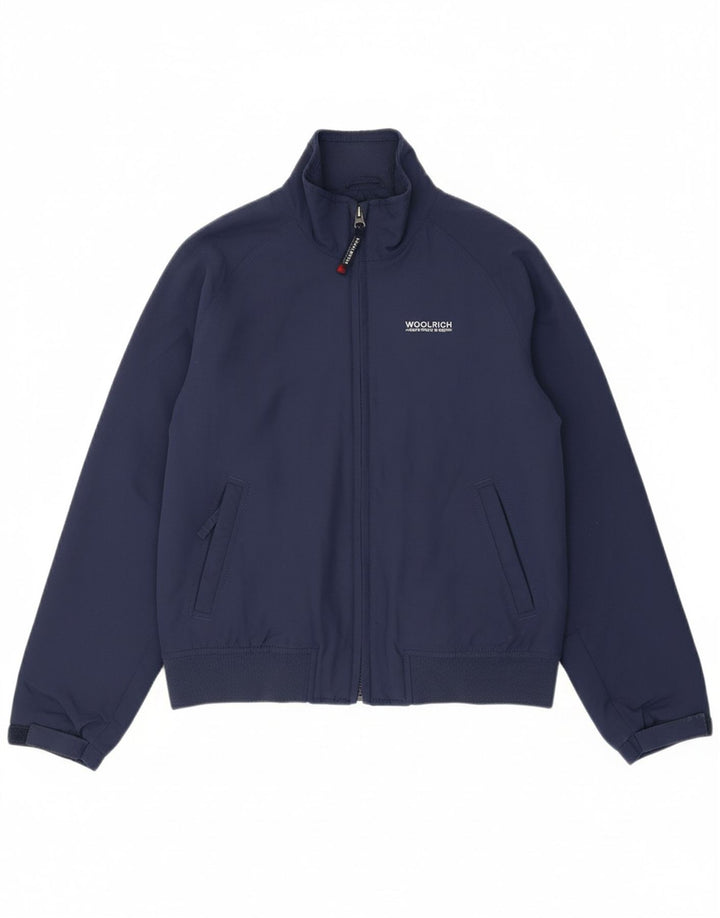 WOOLRICH Boys Bomber Jacket 11-12 Years Navy Blue Vintage Woolrich and Second-Hand Woolrich from Messina Hembry 