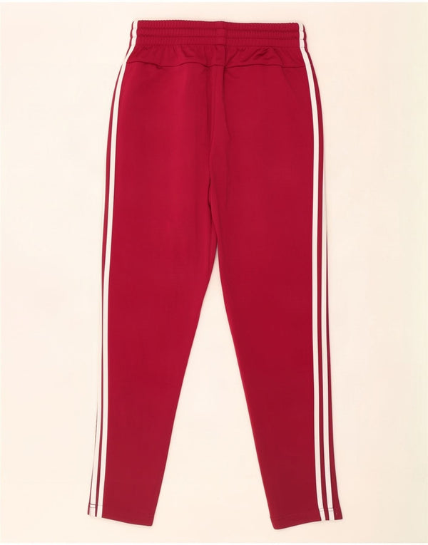 Adidas Womens Tracksuit Trousers UK 8/10 Small Red Polyester