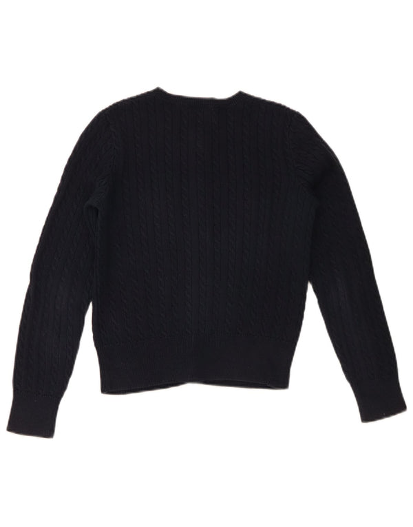 Polo Ralph Lauren Girl Cardigan Sweater 8-9 år Medium Navyblå Bomuld