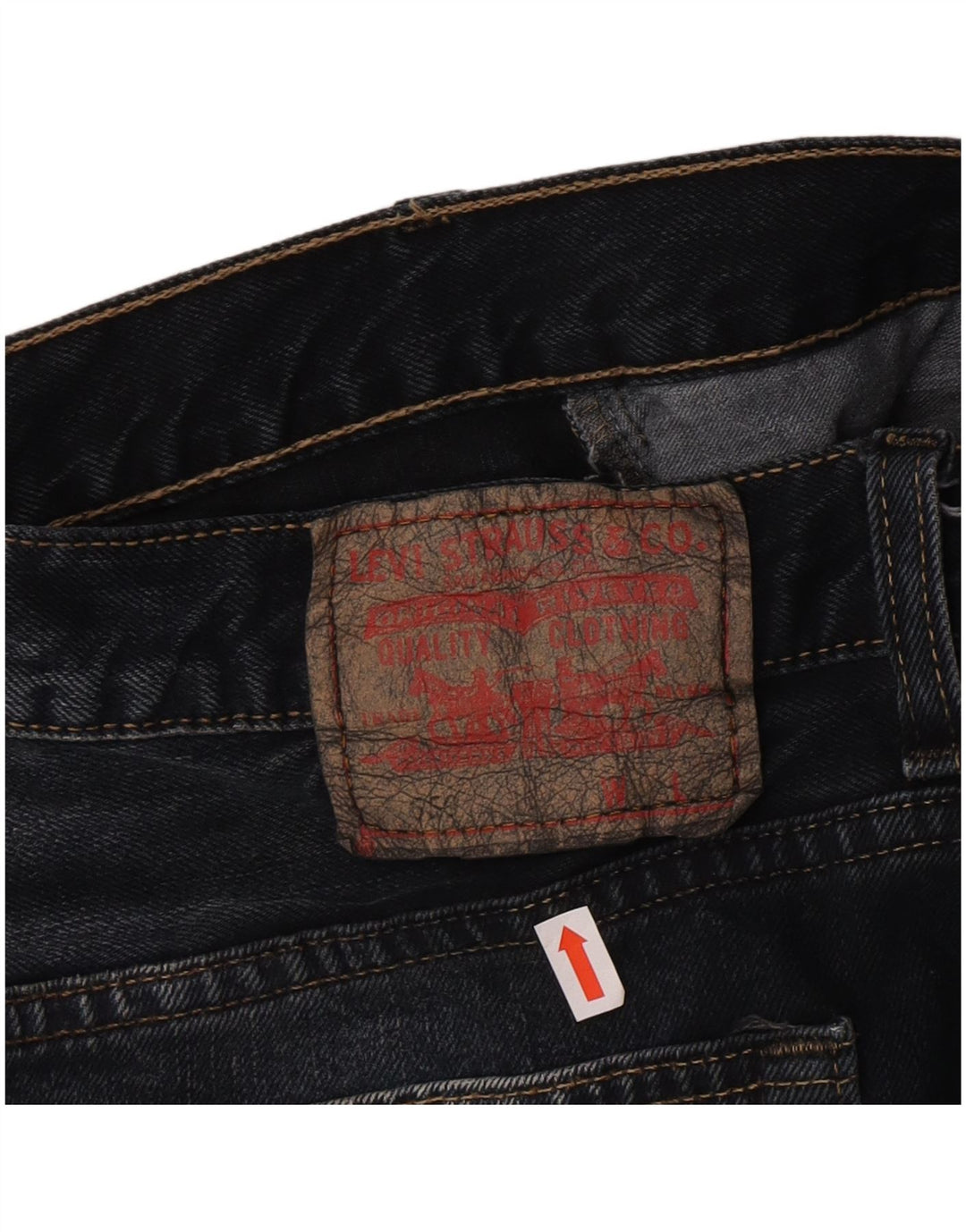 Levi's Womens Denim Skirt Large W32  Navy Blue Cotton