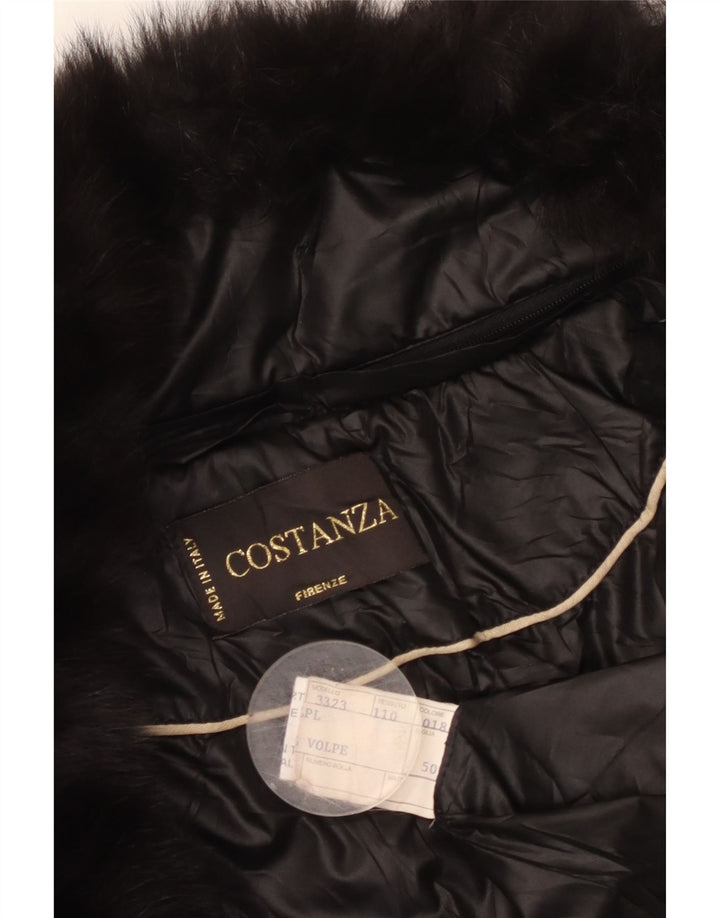 Jachetă matlasată pentru femei VINTAGE IT 50 XL, viscoză neagră