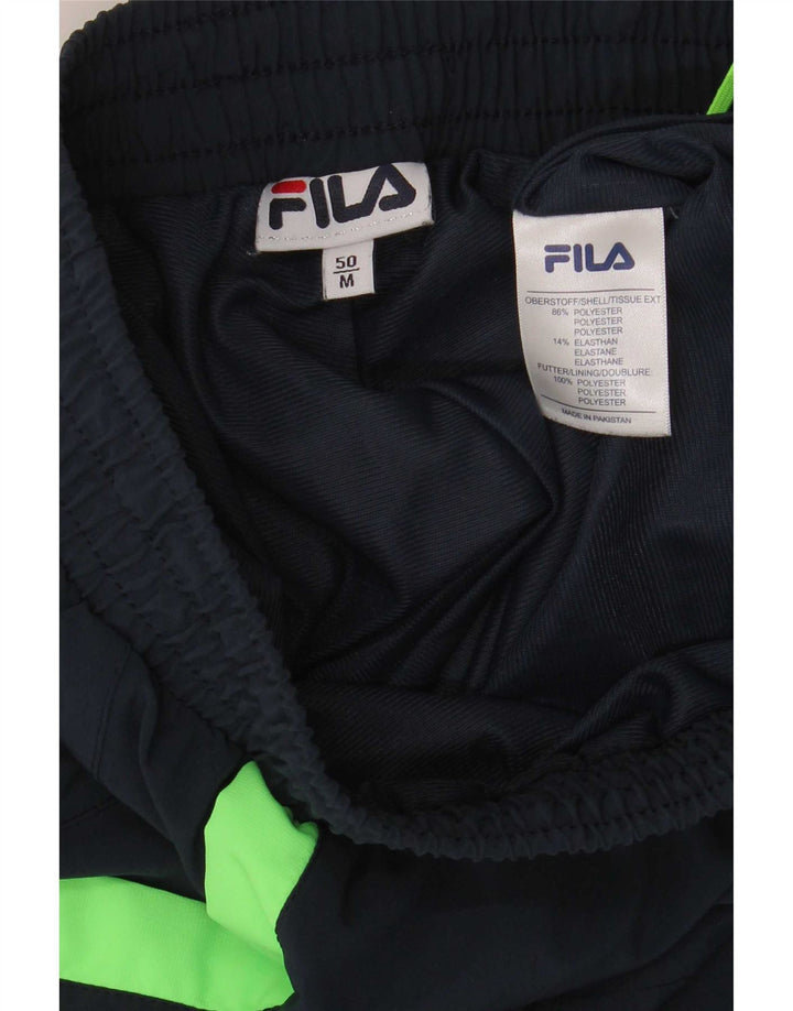Fila Mens Sport Shorts Medium  Navy Blue Colourblock Polyester