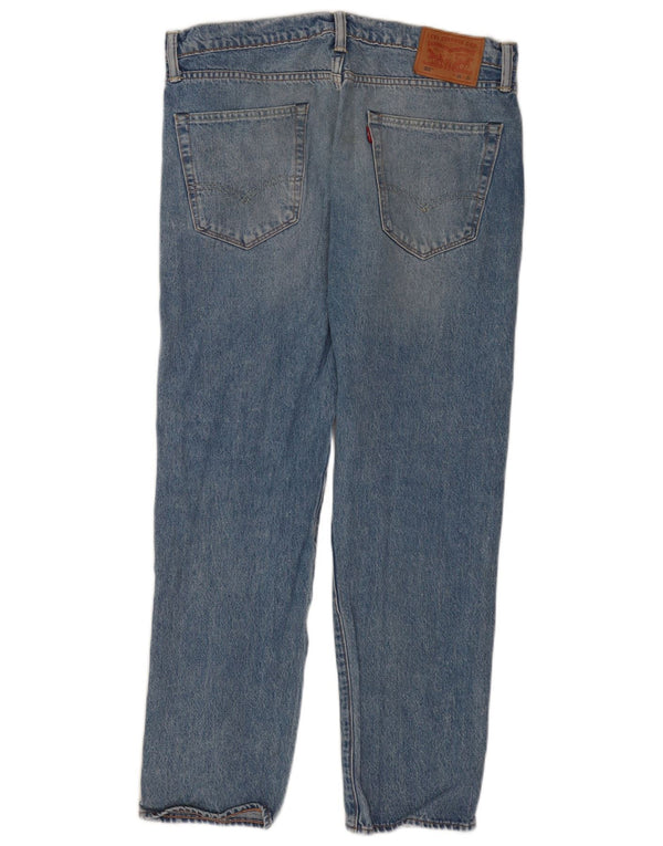 Мужские зауженные джинсы Levi's 502 W34 L32 синие, хлопок