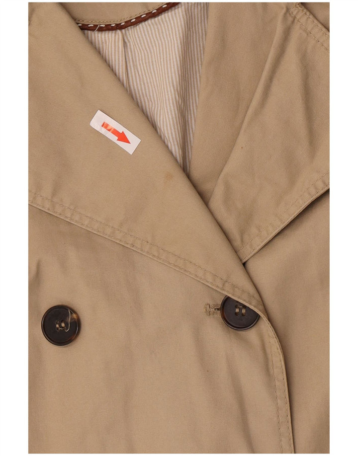 Trench da donna Zara UK 14 Cotone beige medio
