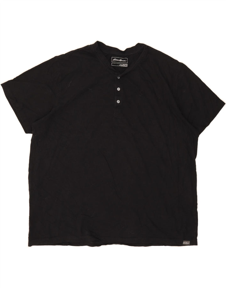 EDDIE BAUER Mens T-Shirt Top 2XL Black Cotton Vintage Eddie Bauer and Second-Hand Eddie Bauer from Messina Hembry 
