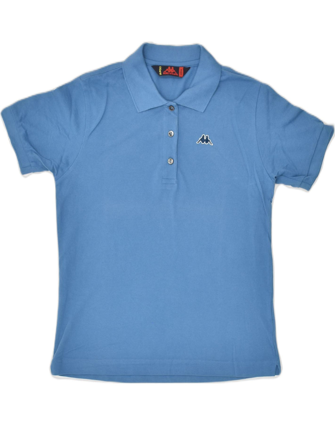 KAPPA Womens Polo Shirt UK 14 Medium Blue | Vintage Kappa | Thrift | Second-Hand Kappa | Used Clothing | Messina Hembry 