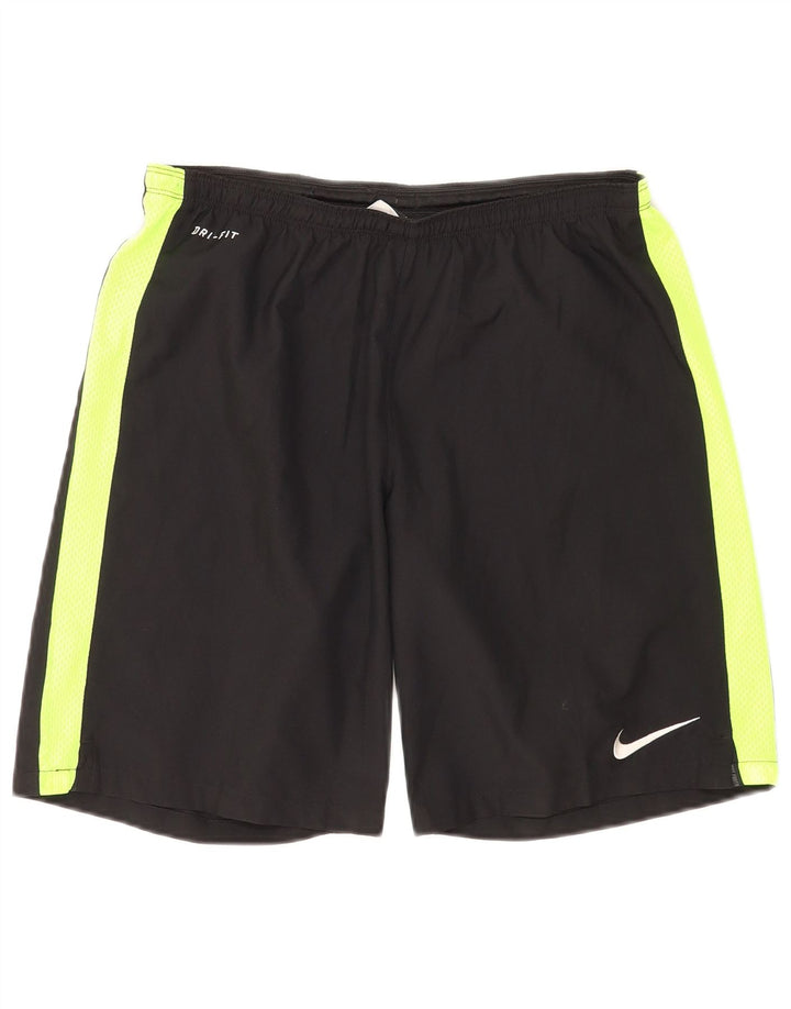 Nike Herren Dri Fit Sportshorts Mittelschwarzes Colourblock-Polyester