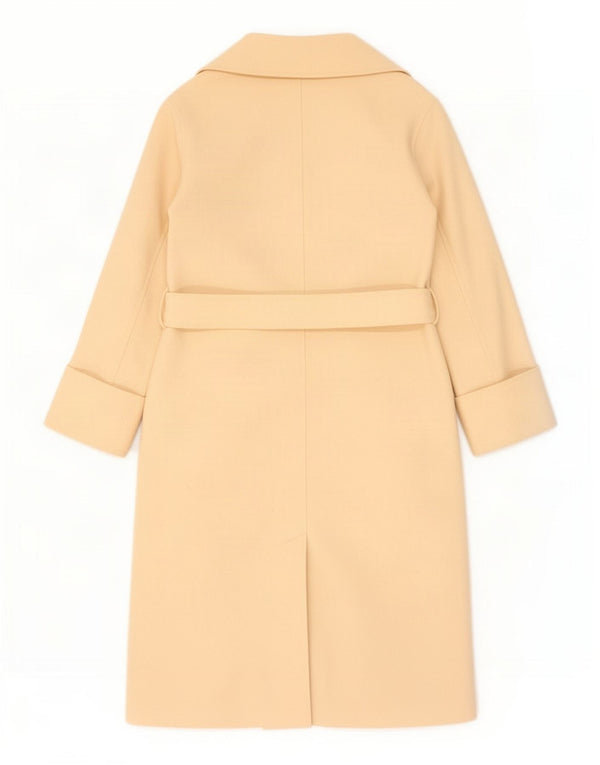 Cappotto vintage da donna UK 10 piccolo beige