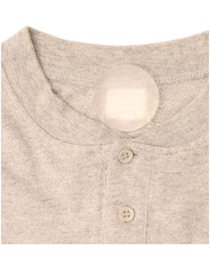 T-shirt da uomo CHAMPION Top grande in cotone chiazzato grigio