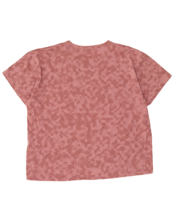 T-shirt grafica da donna Under Armour Top UK 18 XL cotone rosa tie-dye