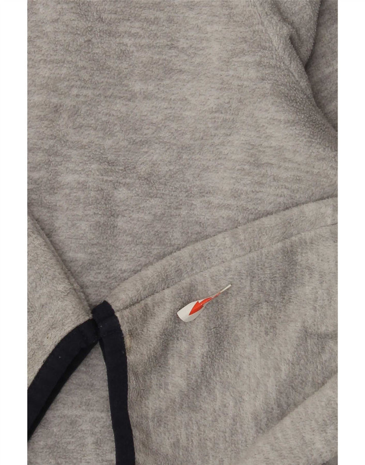 Jack & Jones Pull Polaire à Col Zippé Homme Gris Moyen Polyester Colorblock