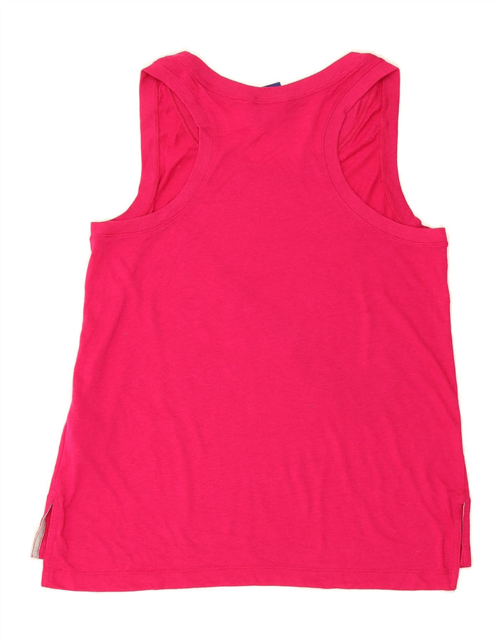 NIKE Womens Graphic Vest Top UK 12 Medium Pink Polyester Vintage Nike and Second-Hand Nike from Messina Hembry 
