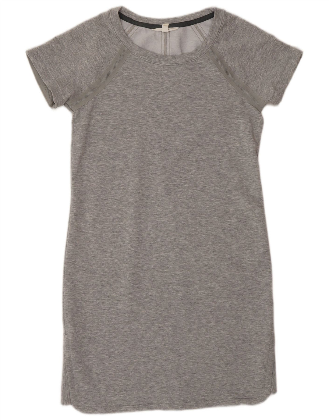 Abito T-shirt da donna Athleta UK 10 Piccolo poliestere screziato grigio