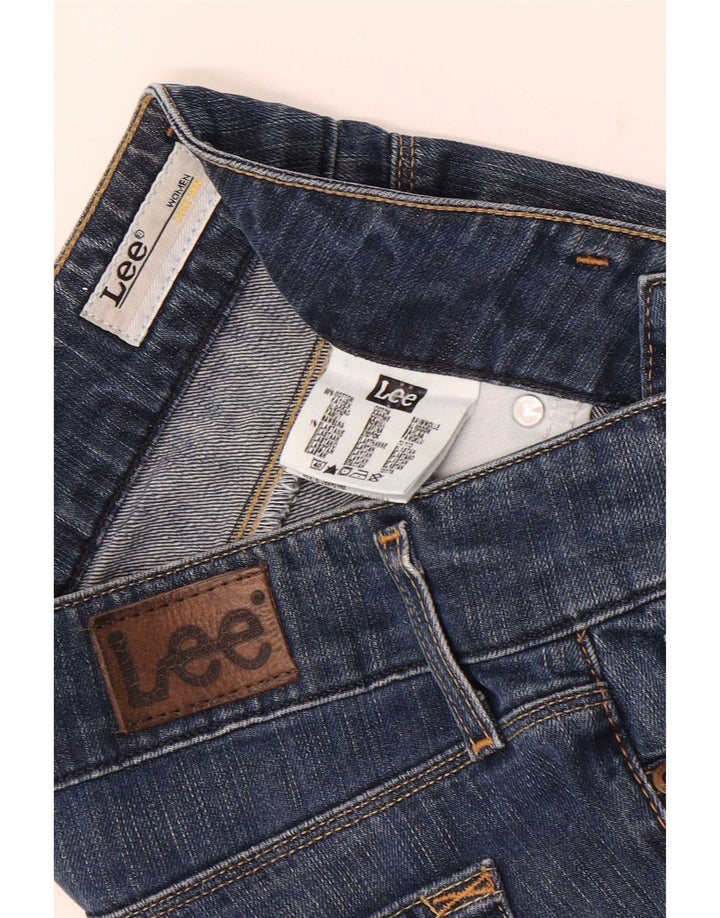 Lee Womens Coral Bootcut Jeans W27 L33 Azul Algodão