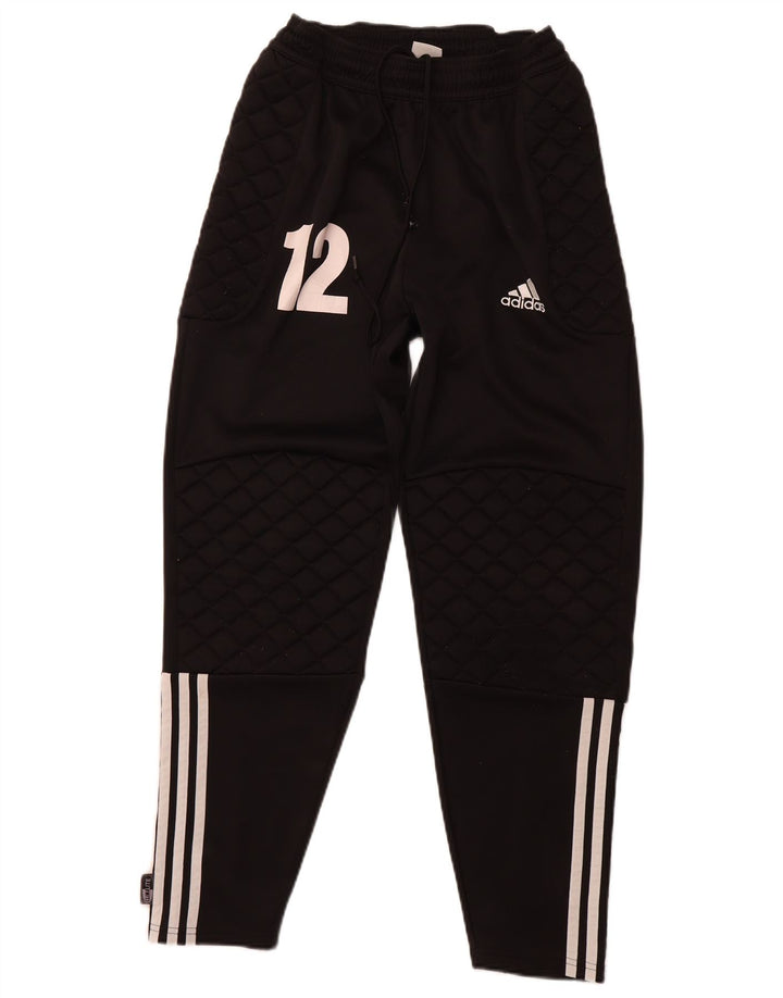 Męskie spodnie dresowe ADIDAS z grafiką, średni czarny poliester