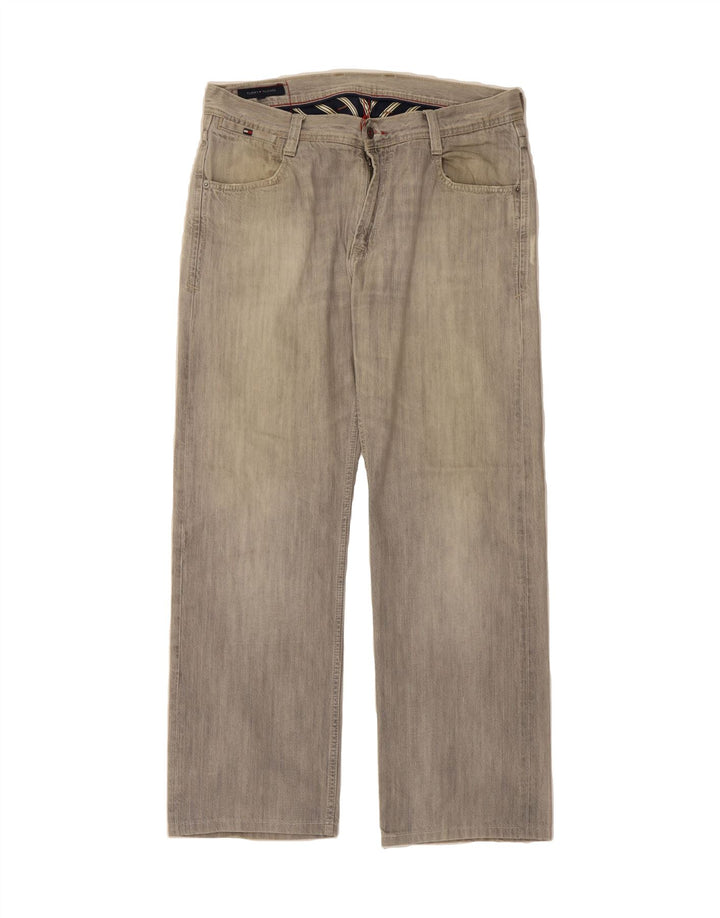 TOMMY HILFIGER Mens Straight Jeans  W36 L29 Grey Vintage Tommy Hilfiger and Second-Hand Tommy Hilfiger from Messina Hembry 