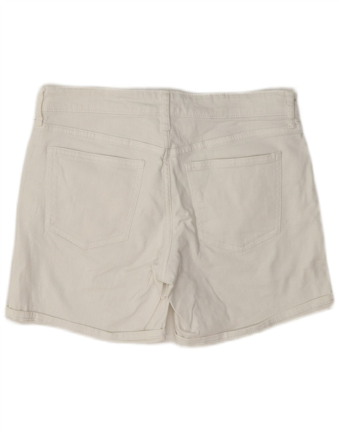 Gap Womens Standard Regular Denim Shorts W28 Medium White Bomuld