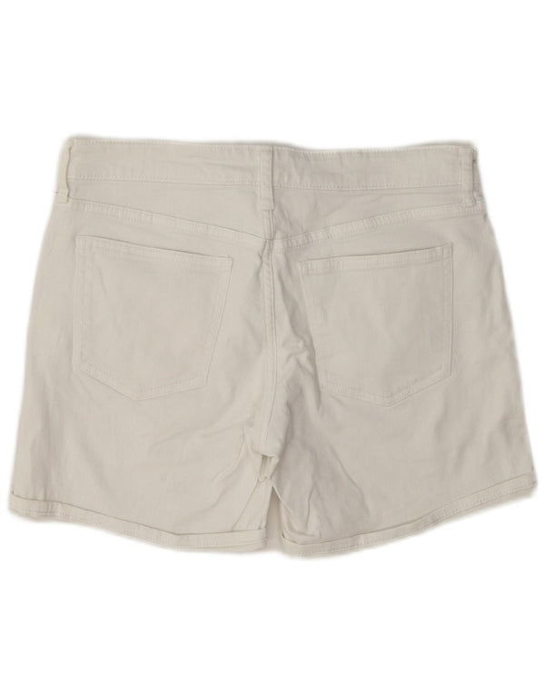 Gap Womens Standard Regular Denim Shorts W28 Medium White Cotton