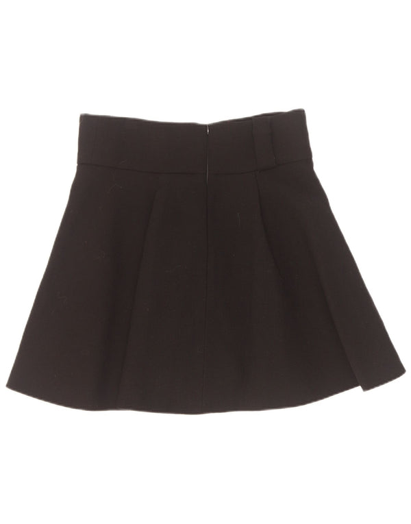 Fausto Puglisi Damen Mini-Faltenrock W29 Medium Schwarz