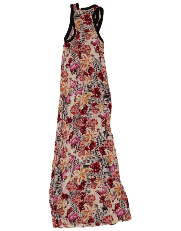 Guess Womens Sleeveless Maxi Dress UK 10 Small Multicoloured Floral