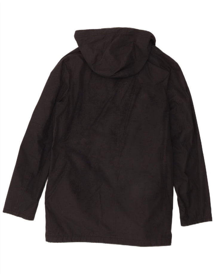 Lyle & Scott Herren-Windbreakerjacke mit Kapuze, UK 38, Mittelschwarz, Polyester
