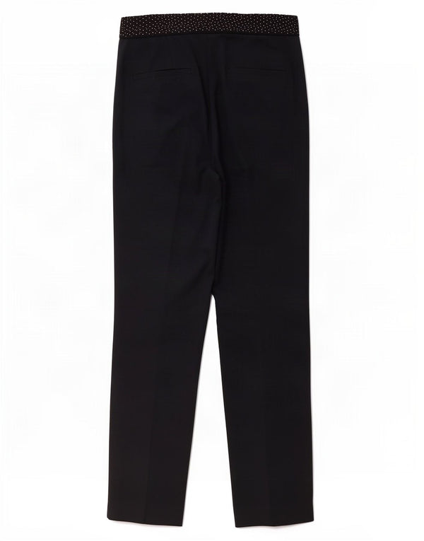 Zara Womens Slim Chino Trousers Large W30 L27 Navy Blue Spotted