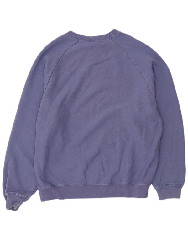 Champion masculino reverso tecido solto ajuste moletom jumper pequeno algodão roxo