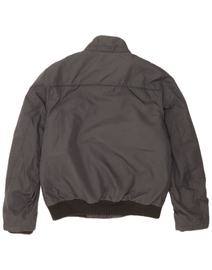 Jack & Jones Mens Bomber Jacket UK 42 XL Grey Nylon