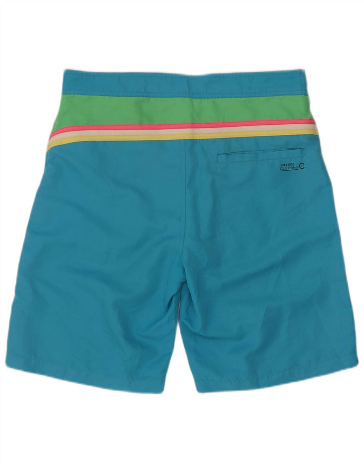 Jack & Jones Hombre Bañador Shorts Azul Medio Poliéster Colorblock