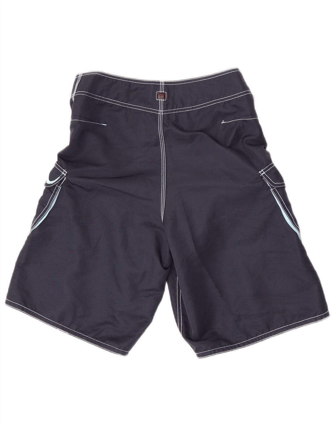 Quiksilver Mens Graphic Cargo Swimming Shorts Medium  Navy Blue Polyester