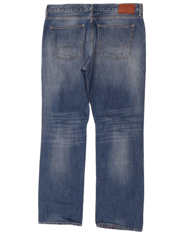 Tommy Hilfiger Mens Straight Jeans W38 L32 Blue Cotton