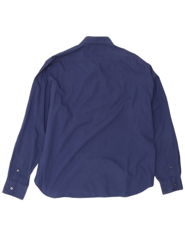 Yves Saint Laurent Ανδρικό πουκάμισο 2XL Navy Blue Βαμβακερό