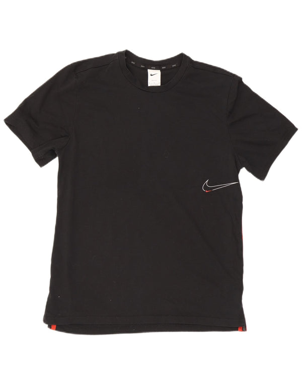 Nike Mens Graphic T-Shirt Top Medium Black Colourblock Cotton