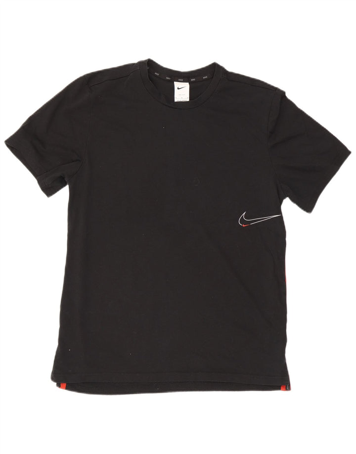 Nike Mens Graphic T-Shirt Top Medium Black Colourblock Cotton