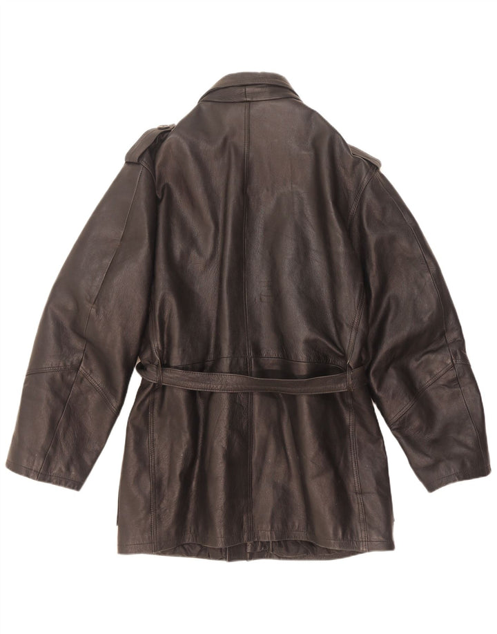 Jachetă militară din piele vintage pentru bărbați IT 50 Large Black