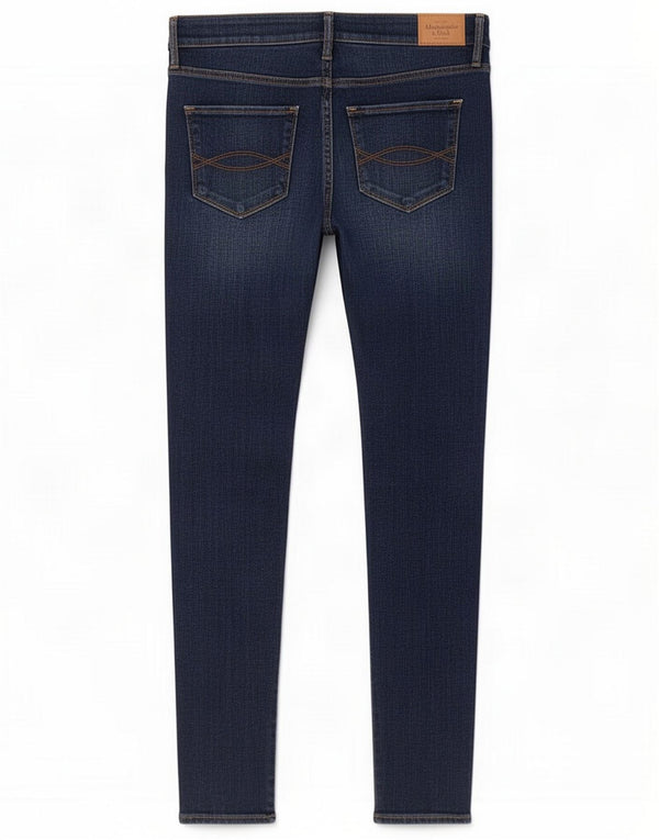 Abercrombie & Fitch Dame Skinny Jeans US 6 Medium W28 L29 Blue Cotton