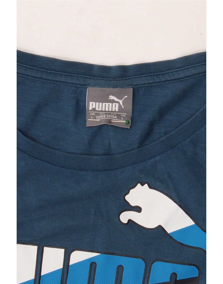 Puma T-Shirt Graphique Homme Grand Bleu