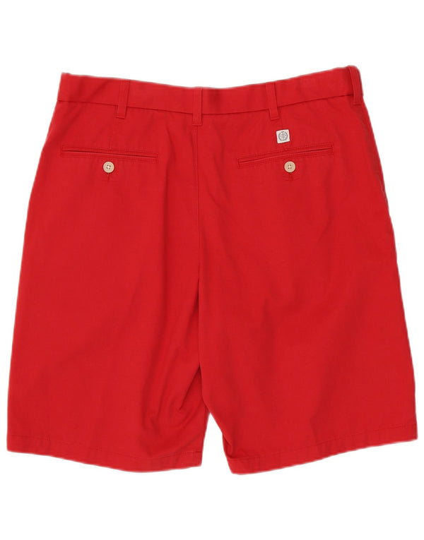 Marks & Spencer Herre Chino Shorts W34 Large Red Bomuld