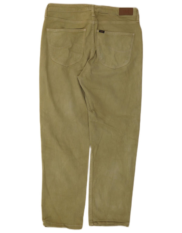 Lee Womens Carol Straight Jeans W30 L26 Πράσινο βαμβακερό