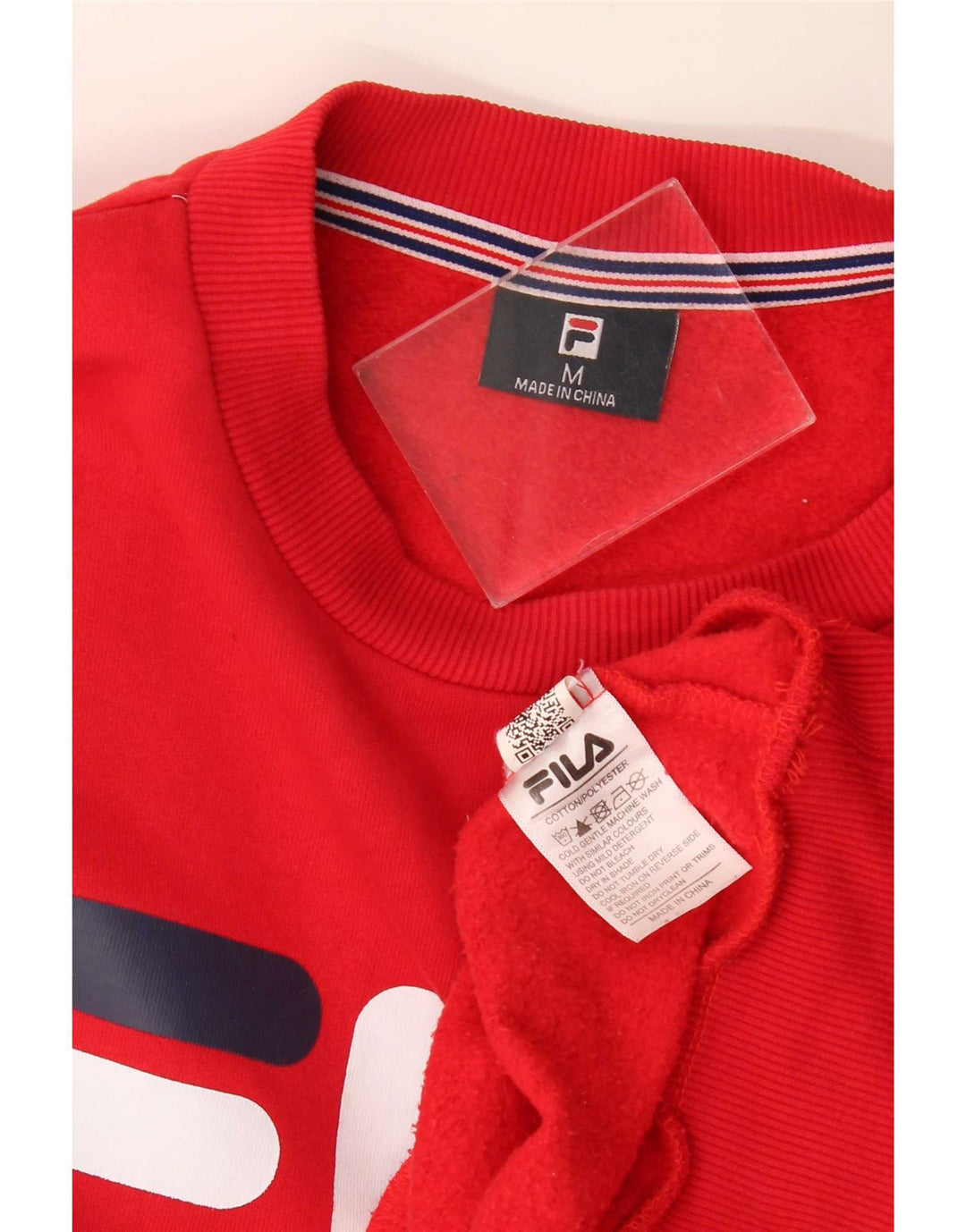 Fila Hombre Graphic Sudadera Jumper Medium Rojo Algodón
