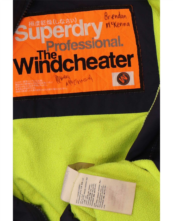 Superdry Womens The Windcheater Windbreaker Jacket UK 14 Medium Navy Blue