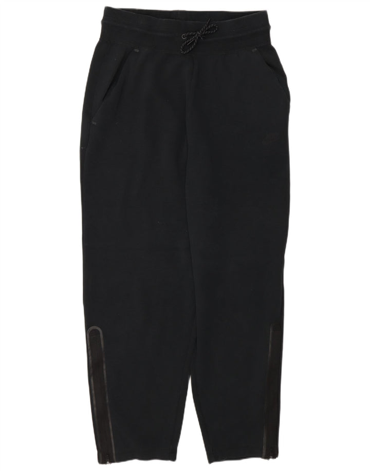 NIKE Womens Tracksuit Trousers UK 12 Medium  Black Cotton