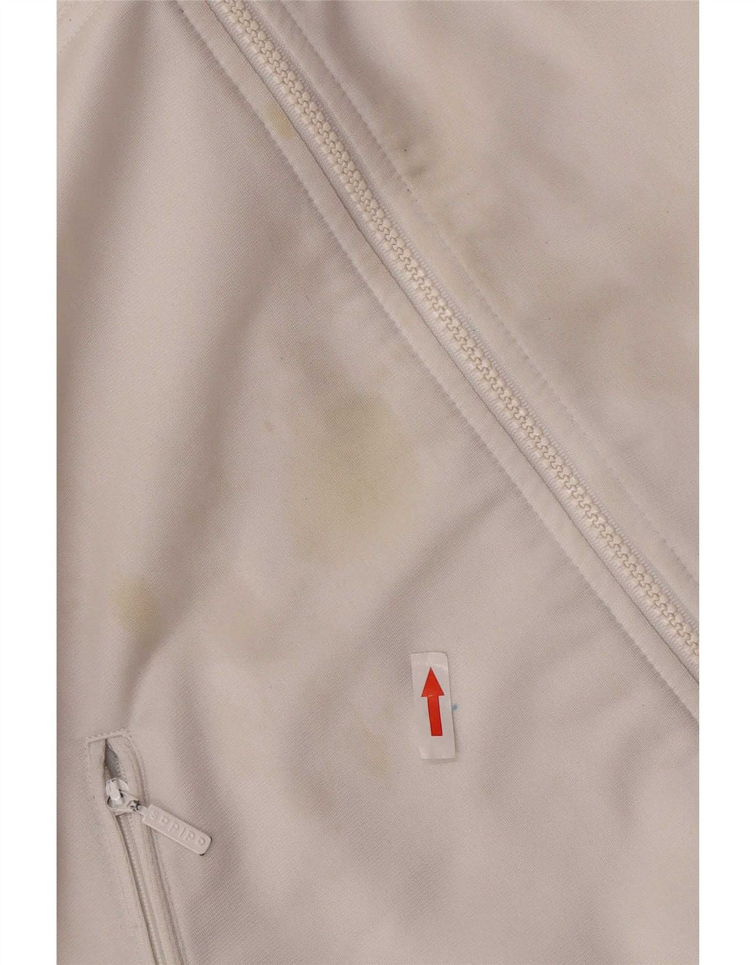 Adidas Træningsdragt til mænd Topjakke UK 38/40 Medium White Polyester