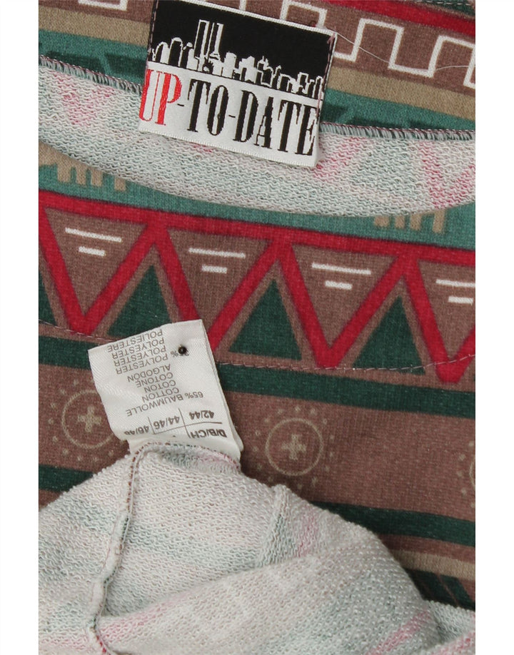 VINTAGE Womens Oversized Sweatshirt Jumper IT 42/44 Medium Multicoloured Vintage Vintage and Second-Hand Vintage from Messina Hembry 