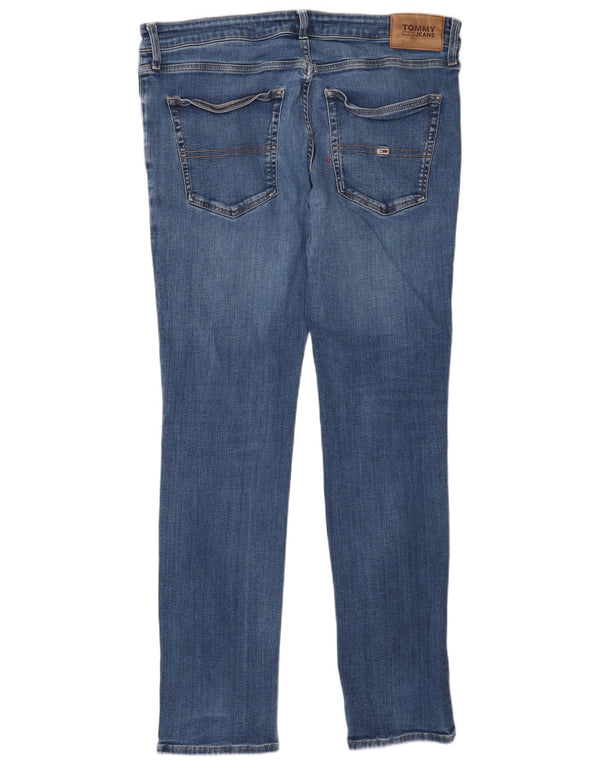 Tommy Hilfiger Mens Scanton Slim Jeans W36 L32 Plavi pamuk