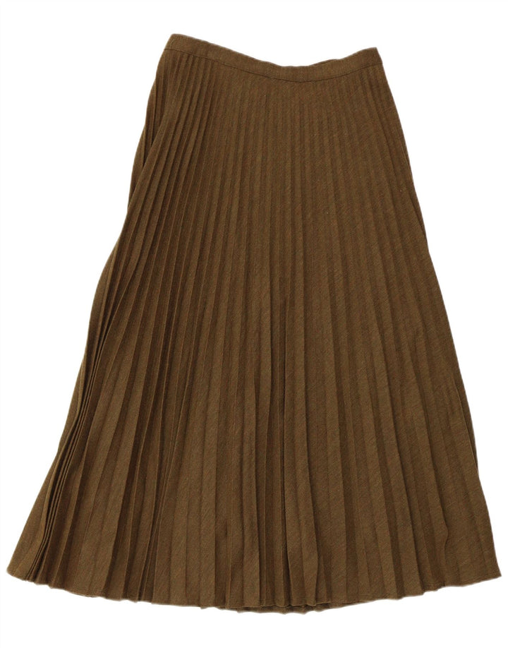 Anna E Cristina Damen Faltenrock IT 44 Medium W26 Khaki